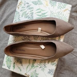 Merona mauve pointed flats